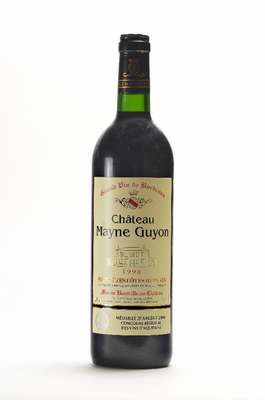 8 Flaschen 1998 Chateau Mayne Guyon, Premieres Cotes de Blaye, je ca. 75 cl, 12,5 %Vol., unverkostet, Füllstände: je ca. top shoulder-into neck, ...