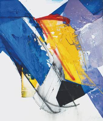 Robert Zielasco, geb. 1948 Wien, Ohne Titel,Mischtechnik/ Collage auf Lwd, sign., ca. 100x85 cm, gerahmt