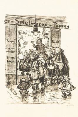 Heinrich Zille, 1858-1929, Vor dem Weihnachtsladen, Lithographie, 1924, sign., betitelt, ca. 29,1x23,1 cm