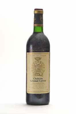 5 Flaschen 1986 Chateau Gruaud Larose, Cordier, Saint-Julien, Grand Cru Classe, je ca. 75 cl, 12,5 % Vol., unverkostet, gute Erhaltungszustände, ...