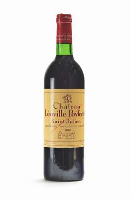 3 Flaschen 1982 Chateau Leoville Poyferre, Saint-Julien, je ca. 75 cl, 2e Grand Cru Classe, Füllstände: je ca. top shoulder bis into neck, selten ...