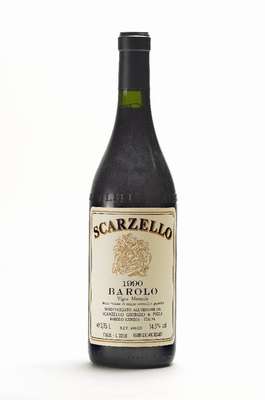 12 Flaschen 1990 Scarzello Barolo, je ca. 75cl, 14,5 % Vol., unverkostet, Abstände zwischen Kapseln und Wein: je ca. 1,8-2 cm, sehr selten im ...