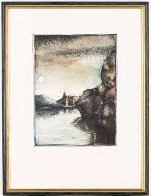 Dieter Portugall, geb. 1952, Konvolut aus 6 Farbradierungen/ Aquatinta, je sign., num. e.a., dat., Platte 19x24 cm, je unter Glas gerahmt
