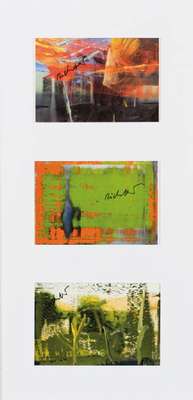 Gerhard Richter, geb. 1932 Dresden, Konvolutaus drei Lithografie-Karten, "Holländische Seeschlacht", "Abstraktes Bild" und ...