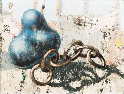 Heinz Wittler, 1918-2004, Konvolut aus 2 Malereien, Öl/Hartfaser, je 32x42 cm, Rahmen