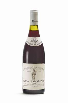 2 Flaschen 1985 Bouchard Pere & Fils Vignes deL'Enfant Jesus, Beaune Premier Cru, je ca. 75 cl, Abstände zwischen Kapseln und Wein: 1,7und 1,3 ...