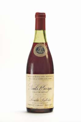 1 Flasche 1966 Louis Latour Nuits St. Georges , Cote D'Or, ca. 75 cl, unverkostet, Abstandzwischen Kapsel und Wein: ca. 3,3 cm, sehr selten im ...