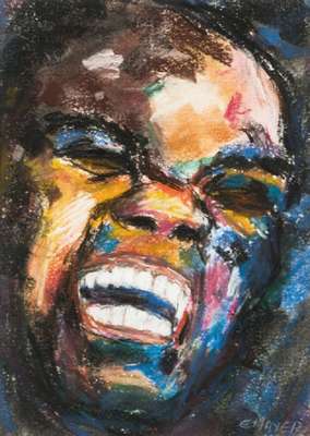 E. Mayer, zeitgenössischer Künstler, Porträt, Pastell/Karton, sign., dat., Blattgr.40x30 cm, PP, unter Glas gerahmt