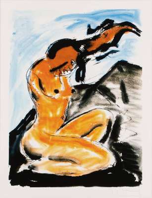 Stefan Szczesny, geb. 1951, Dancing on the stage, Giclee auf handgeschöpftem Baumwollpapier, handsign., num. 9/50, Blattgr.80x60 cm