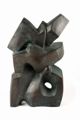 unbekannter Künstler, Bronzeskulptur, sign. SSCH, H. 39cm