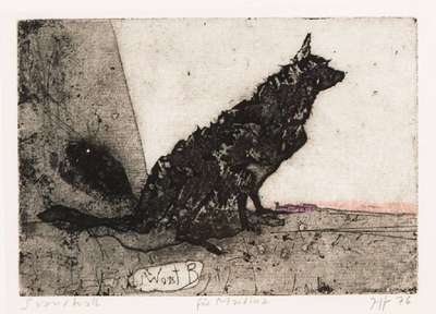 Horst Janssen, 1929-1995, Radierung, handsign., Platte ca. 10x15 cm