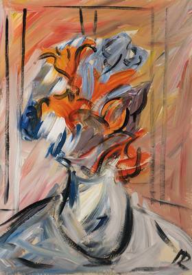 Hartmut Ritzerfeld, geb. 1950, Blumen, Acryl/Lwd, sign., ca. 70x50 cm, Rahmen