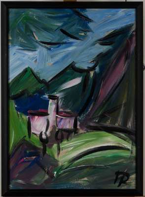 Hartmut Ritzerfeld, geb. 1950, Acryl/Lwd, sign., dat. 2006, ca. 70x50cm, Rahmen