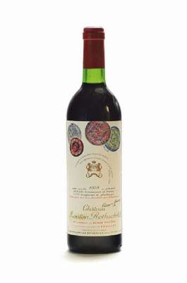 1 Flasche 1978 Chateau Mouton Rothschild, Pauillac, Premier Cru Classe, Künstleretikett: Jean-Paul Riopelle (1923 Montreal-2002 lle aux Grues), ...