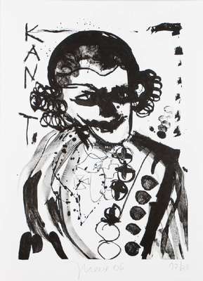 Jonathan Meese, geb. 1970, Kant, Farblithografie/Steindruck auf Incisione Büttenpapier, handsign., num., Blattgr. 70x50 cm