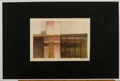 N. Kämmer, zeitgenössischer Künstler, Konvolut aus 2 Aquarellen, Sommer morgen in einer Landschaft ohne Hoffnung & Wurzel ohne Mutter, je sign., ...