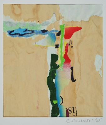 Elisabeth Reichert, 1940-2012, Konvolut aus 5 Collagen, je sign., dat., Blattgr. 42x35 cm Provenienz: Verband Sparda Bank Frankfurt