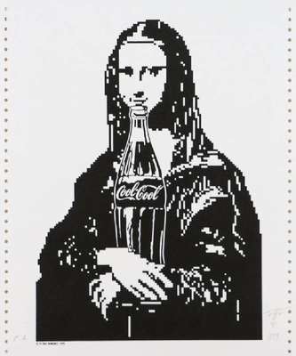 Petrus Wandrey 1939-2012, Cool Cool Mona Lisa, Offset-Lithografie, 1999, verso sign., betitelt, num. E.A., mit Copyright Stempel undgeprägtem ...