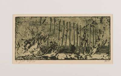 Horst Janssen, 1929-1995, Radierung, handsign., dat. 85, Auflage 20, Platte 10x22 cm, PP