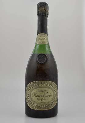 1 Flasche 1964 Piper-Heidsieck Florens-Luis Champagne, Reims, Abstand zwischen Flaschenboden und Champagner: ca. 3 cm, unverkostet, Etikett gebräunt ...