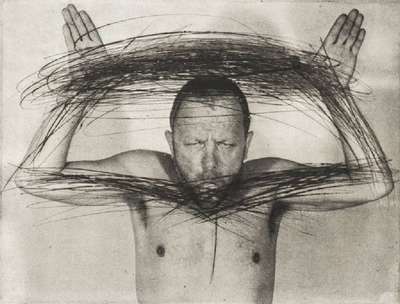 Arnulf Rainer, geb. 1929, Ohne Titel, Offset, handsign., bezeichnet H.C., ca. 30x40 cm
