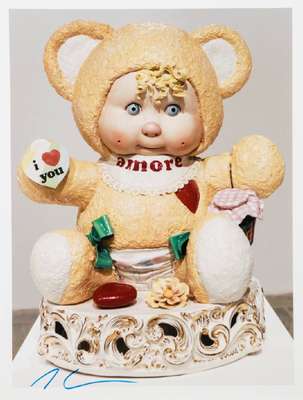 Jeff Koons, geb. 1955, Farbfotografie, handsign., ca. 37x27,5 cm