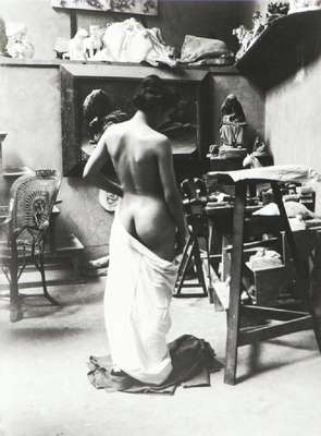Heinrich Zille, 1858-1929, Atelier August Gaul, Silbergelatine-Abzug 1901, verso gestempelt, Blattgr. 23x17,5 cm