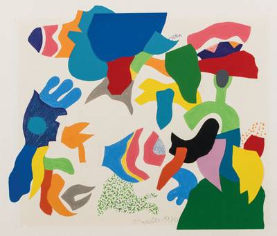 Otmar Alt, geb. 1940, O.T., Collage/Zeichnung/Gouache, handsign., dat. 1970, Blattgr. 30,5x39 cm, unter Glas gerahmt
