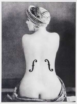Man Ray, 1890-1976, Le Violon d'Ingres, 1924, Print 2011, Edition Lumas, ca. 36x32 cm,unter Glas gerahmt