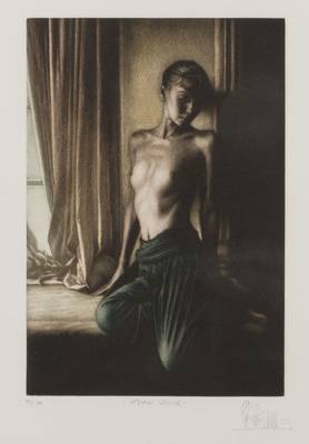 Willi Kissmer, geb. 1951, Indian Summer, Farbradierung, handsign., num. 94/200, betitelt, Platte 29x20 cm, unter Glas gerahmt, gesamt 60x48 cm