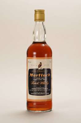 1 Flasche 1966 Mortlach Rare Old Highland MaltScotch Whisky, 40% vol., ca. 70 cl, unverkostet, Abstand zwischen Whisky und Kapsel ca. 5 cm, Etikett ...