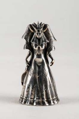 Ernst Fuchs, 1930-2015, Königin der Nacht, silberfarbener Metallguss, sign., num. 12, ca.10x6x4 cm