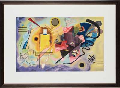 Wassily Kandinsky, 1866-1944, Komposition, Farblithografie aus "Kandinsky oder der innereBlick", monogr. im Druck, Buchfalz, Hrsg./Druck ...
