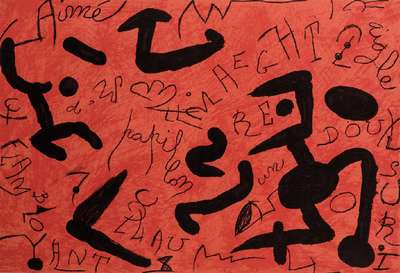 Joan Miró, 1893-1983, Konvolut aus 3 Farblithografien, Hrsg./Druck Galerie Maeght, Arte Paris 1973, WVZ: Cramer 167, je mit Buchfalz, Blattgr. ...