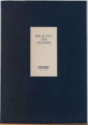 Die Kunst der Graphik, Mappenwerk mit 6 von 7 Lithografien, je handsign. und nummeriert, Auflage 10.000, Blattgr. 42x30 cm, Leinenmappeder Galerie ...