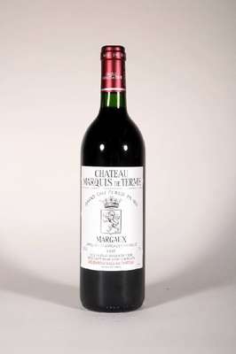 12 Flaschen 1993 Chateau Marquis de Terme, Margaux, Grand Cru Classé, je ca. 75 cl, 12% Vol., Füllstände: je ca. into neck, unverkostet, sehr gute ...