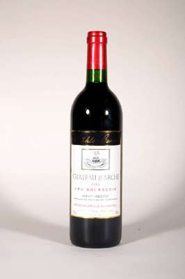12 Flaschen 1996 Chateau D'Arche, Haut-Médoc, Cru Bourgeois, je ca. 75 cl, 12,5 % Vol., Füllstände: je ca. into neck, unverkostet, Etiketten ...