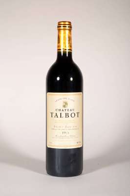 3 Flaschen 1995 Chateau Talbot, Saint-Julien, Grand Cru Classé, je ca. 75 cl, 12,8 % Vol., Füllstände: je ca. into neck, unverkostet, sehr gute ...