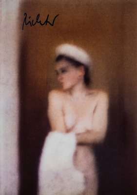 Gerhard Richter, 1950-2011, Kunstpostkarte, kleine Badende, 1994, handsign., ca. 10,5x15 cm