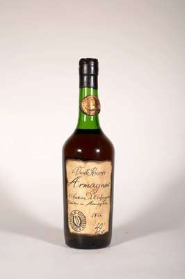 1 Flasche 1926 Chateau de Cahuzac, Vieille Reserve Armagnac, ca. 70 cl, 40 % Vol., Abstand zwischen Kapsel und Armagnac: ca. 5,5 cm, mit ...