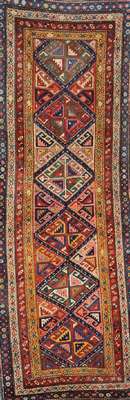 Schulaver antik, Kaukasus, Ende 19.Jhd., Wolle auf Wolle, ca. 300 x 110 cm, EHZ: 3-4.