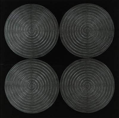 Rudolf Kämmer, geb. 1935 Rudolstadt, Schüler von Ernst Geitlinger, hier: Nr. 21/1971/35, Farbserigraphie in Schwarz und Silber, verso handsign., ...
