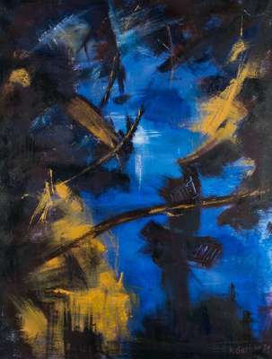 Armin Guther, geb. 1946 Oberndorf am Neckar, dt. Maler und Bildhauer, zahlreiche internationale Preise und Ausstellungen, hier:Nachtlichter, ...