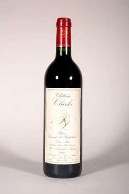 6 Flaschen 1995 Chateau Clarke, Baron Edmond de Rothschild, Listrac-Medoc, je ca. 75 cl, 13 % Vol., Füllstände: je ca. into neck, unverkostet, ...