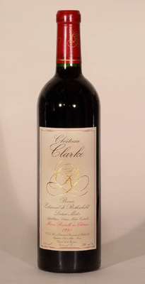 6 Flaschen 1998 Chateau Clarke, Baron Edmond de Rothschild, Listrac-Medoc, je ca. 75 cl, 13 % Vol., Füllstände: je ca. into neck bis high fill, ...