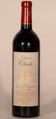 6 Flaschen 2001 Chateau Clarke, Baron Edmond de Rothschild, Listrac-Medoc, je ca. 75 cl, 13 % Vol., Füllstände: je ca. into neck, unverkostet, sehr ...