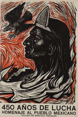 450 Años de Lucha: Homenaje al Pueblo Mexicano, Portfolio mit 146 Holzschnitten und Lithografien von 25 mexikanischen Künstlern, 1960, Auflage 5000 ...
