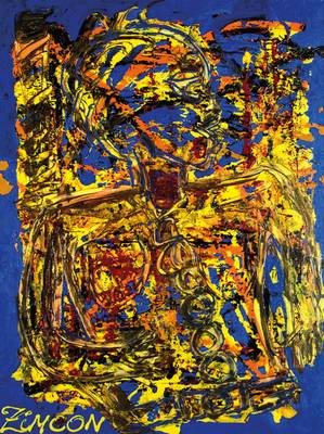 Zimcon, geb. 1938 Hannover, Meisterschüler von A.R. Penck, Transformation, Acryl/Lwd, sign., ca. 120x90 cm