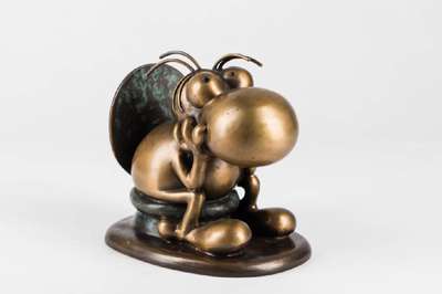 Guillermo Mordillo, geb. 1932 Argentinien, Bronzeskulptur, sign., ca. 18x20 cm