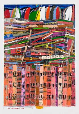 Michel Godjevac, 1896-1982 Ungarn/Frankreich, Öl/Karton, sign., ca. 48x33 cm, Rahmen, gesamt 70x50 cm